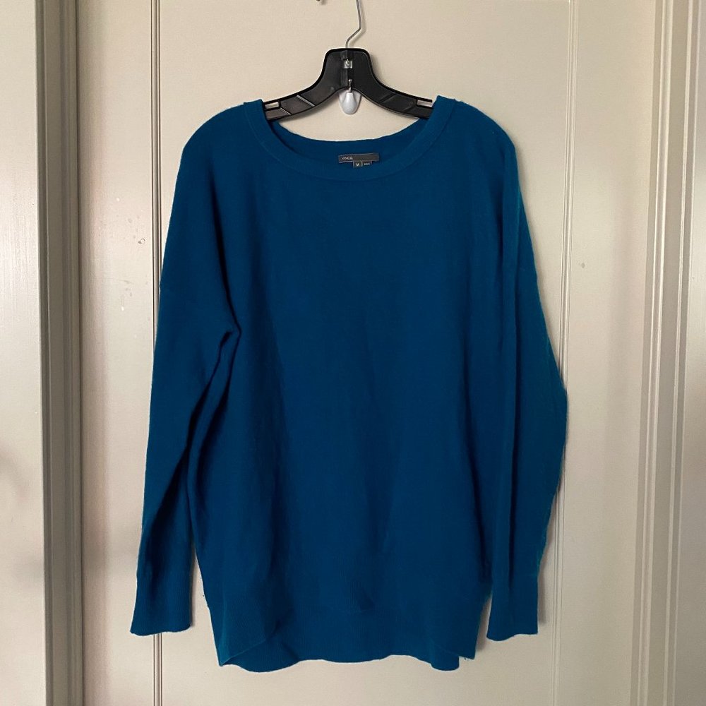 Women's Vince Blue Cashmere Sweater
